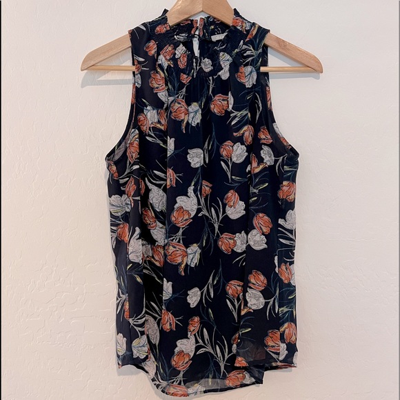 Daniel Rainn Narien Smocked Detail Blouse S - Picture 2 of 7